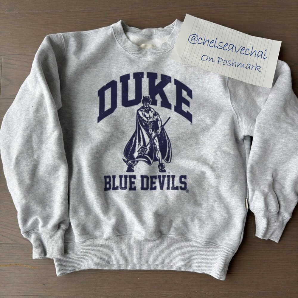 Vintage 90s Duke University Sweatshirt, Retro Duke Blue Devils Basketball Shirt